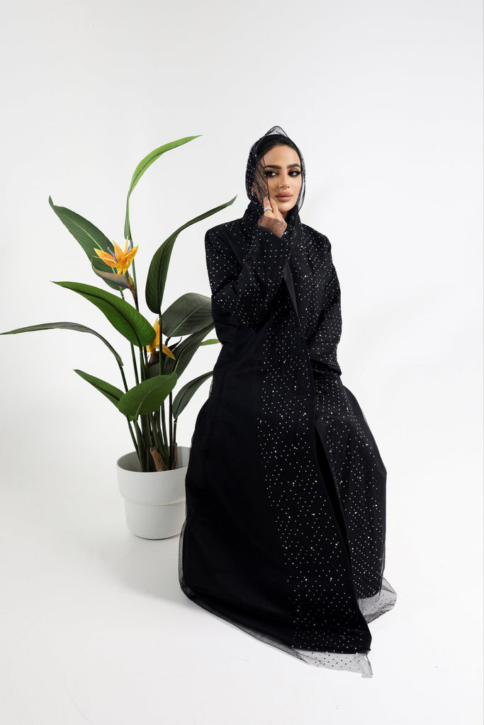 Glittery Abaya - Exclusive ￼ - The Nouf Shop