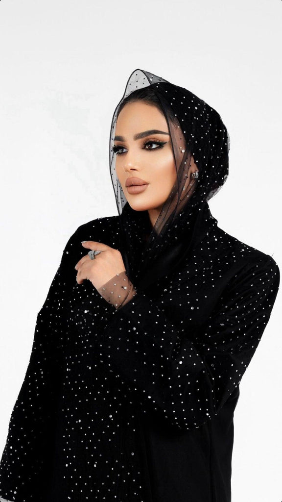 Glittery Abaya - Exclusive ￼ - The Nouf Shop