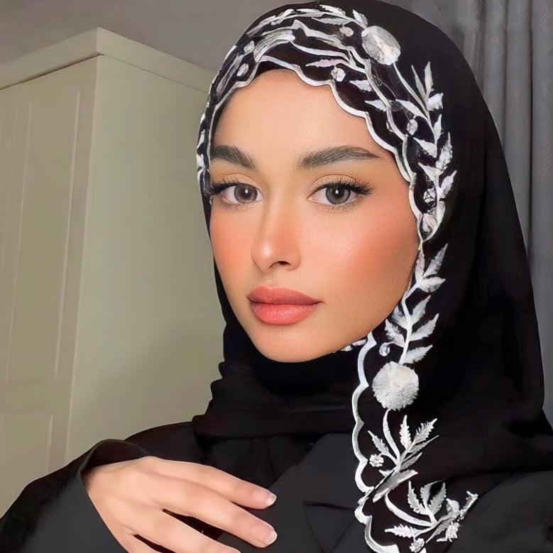 Emarati Chiffon Embroidery - Nouf