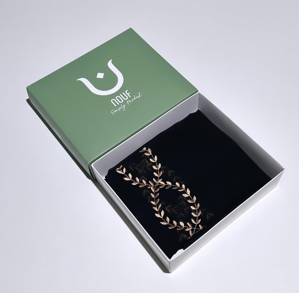 Emarati Chiffon Embroidery - Nouf