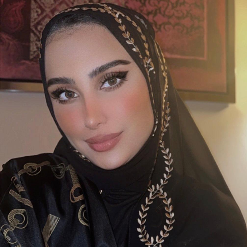 Emarati Chiffon Embroidery - Nouf