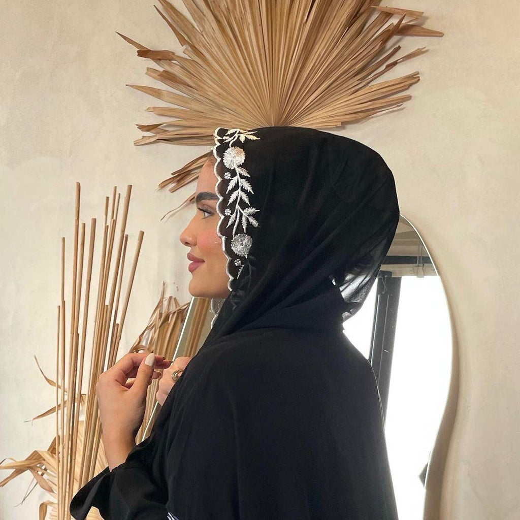 Emarati Chiffon Embroidery - Nouf