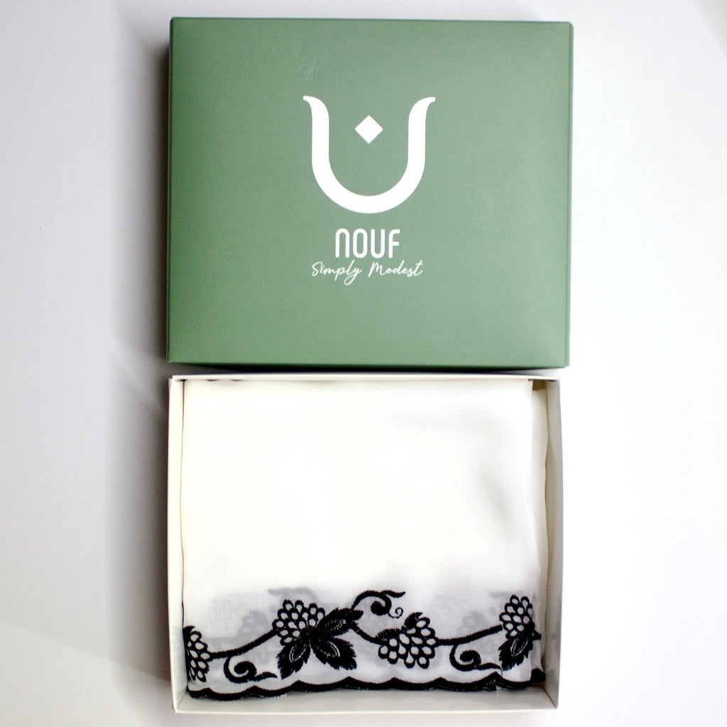 Emarati Chiffon Embroidery - Nouf