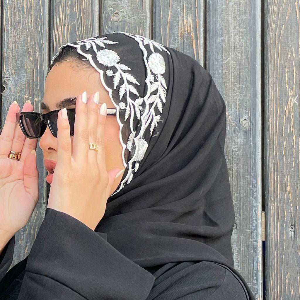 Emarati Chiffon Embroidery - Nouf