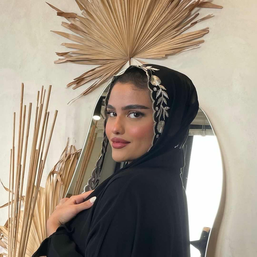 Emarati Chiffon Embroidery - Nouf