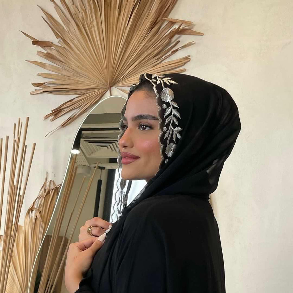 Emarati Chiffon Embroidery - Nouf