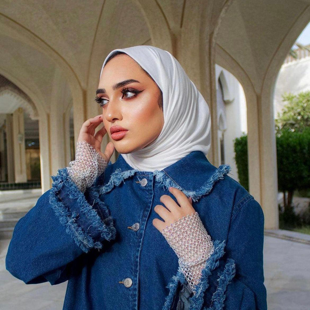 Shiny cotton hijab - Nouf